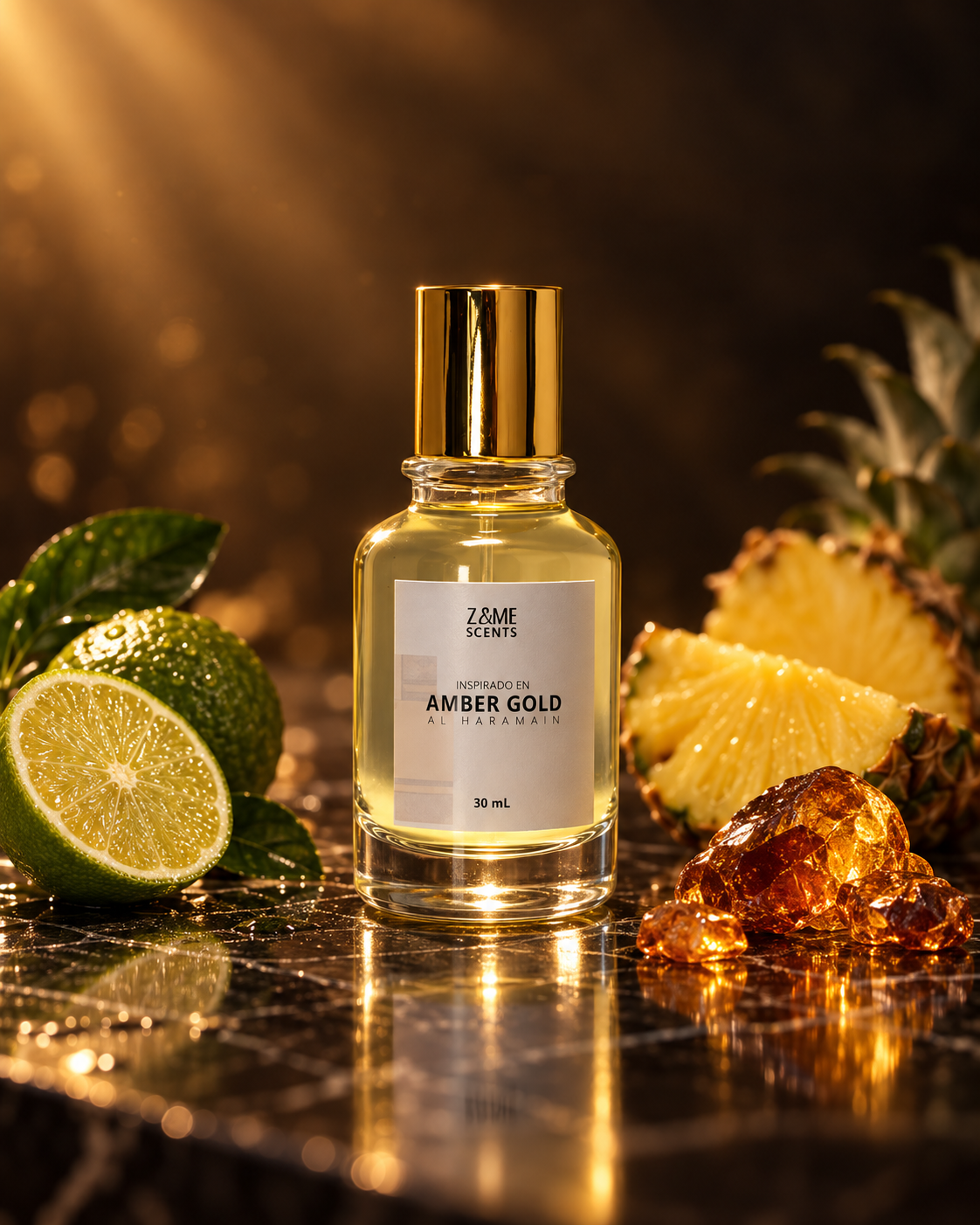 Inspirado en Amber Oud Gold by Al Haramain